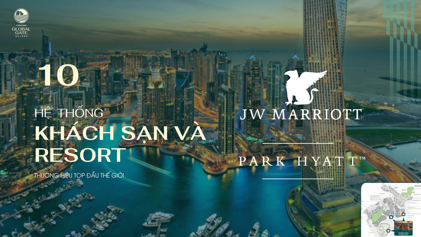 Hệ thống khách sạn và resort Vinhomes Global Gate Hạ Long