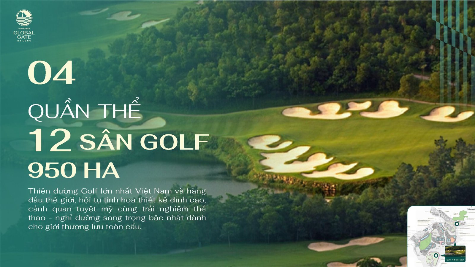Quần thể 12 sân golf 950ha