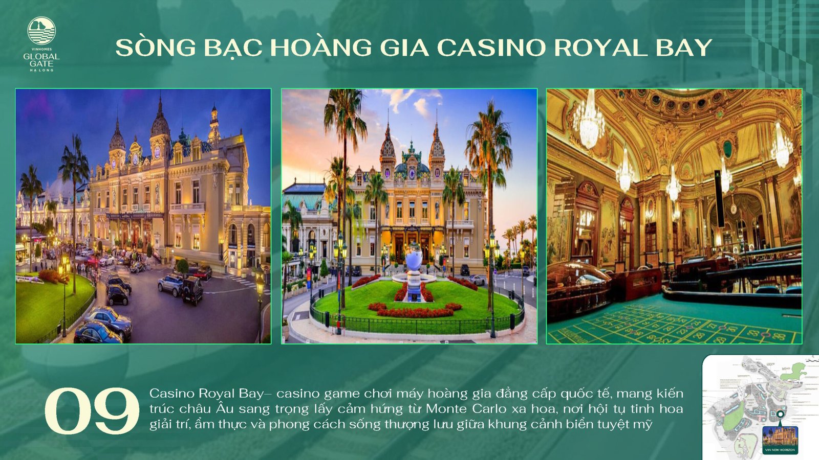 Sòng bạc Hoàng gia Casino Royal Bay Vinhomes Global Gate Hạ Long