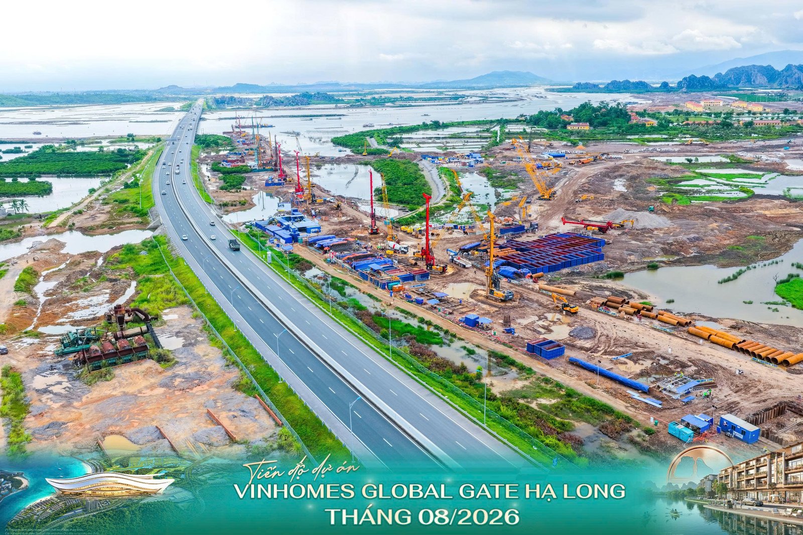 Tiến độ dự án Vinhomes Global Gate Hạ Long 2026